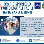 sportello punto digitale facile santa maria a monte orari 2025