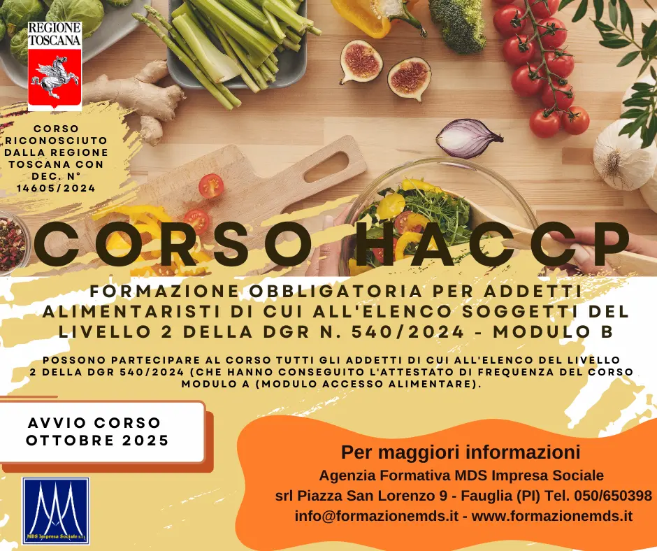 CORSO HACCP ottobre 2025